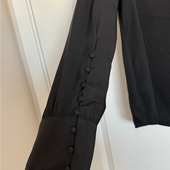 Express Black Long Sleeve Blouse - Picture 3 of 4